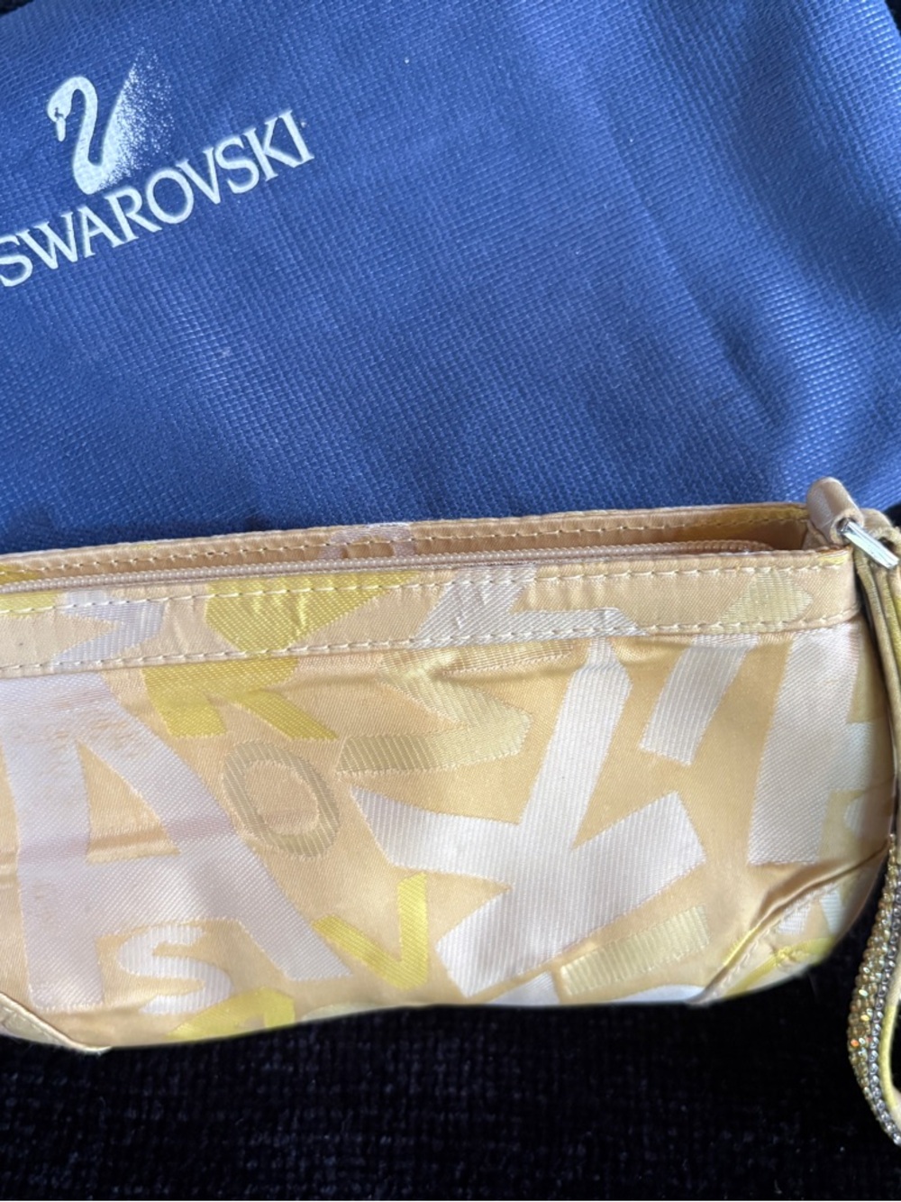 Swarovski Yellow Logo Wristlet with Sparkle Strap
